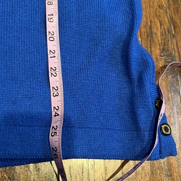 adobe knits 100% alpaca sweater size XL in GUc made in New Zealand blue color - Picture 8 of 10